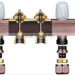 2 Ways Valve Manifold Brass Underfloor Heating Manifolds Digital Manifold thumbnail-3