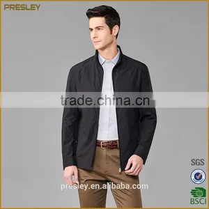 2016 Cusom Simple Design Black Blank Men Bomber Jackets for Business Men thumbnail-3
