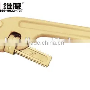 Anti Spark Tools; High Quality Non-sparking Diagonal Type Pip Wrench/ Spanner; Die Forged;China Manufacturer;OEM Service; No MOQ thumbnail-1