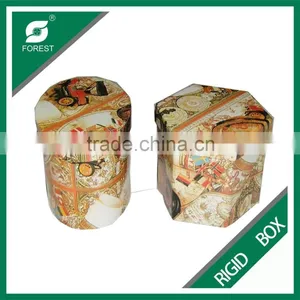 HOT STAMP LOGO CARDBOARD CYLINDRICAL RIGID BOX thumbnail-1