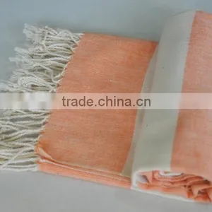 100% Cotton Turkish Towel Bath Hamam Fouta Peshtemal Pestemal Towel thumbnail-4