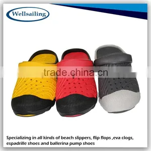 2015 Hot Sale Indoor Comfortable Quiet Warm Cotton Holey Soles Clog thumbnail-1