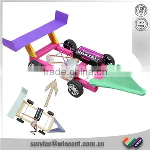 Assembling Wooden Material DIY RC Car Kit for Children thumbnail-1