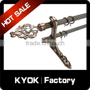 KYOK High Quality Cheapest Curtain Rod Bracket , Double Curtain Bracket thumbnail-3