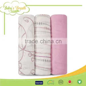 MS-01 Custom Print 100% Organic Bamboo Muslin Swaddle Baby Blanket, Muslin Blanket Baby Quality Choice thumbnail-4