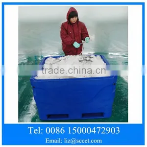 1000L Cold Storage Fish Container, Fish Cooler for Fish Storage by Rotomolded LLDPE Material thumbnail-3
