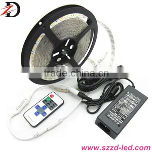SMD5050 60 LEDs per Meter Dimmable LED Strip Set With LED Power and Remote Control Full Set thumbnail-1
