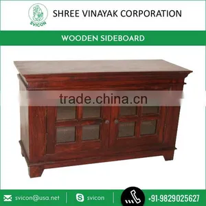 Antique Wooden Large Sideboard for Living Room Furniture With 2 Doors thumbnail-1