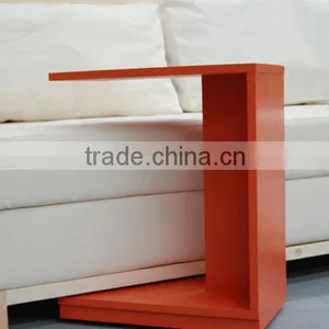New Design Removable Wood Rolling Sofa Side Table Loving Room Sofa Center Table Bamboo Coffee Table With Wheels thumbnail-1