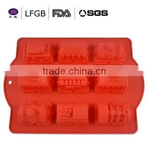 2014 Attrictive Design Fashionable Train Shape Silicone Cake Molds thumbnail-1