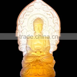 Factory Wholesale Crystal/ Western Transparent Jade Buddha Statue thumbnail-1