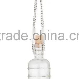 Garden Hobnail Glass Bird Feeder Bird Food Dispenser With Bottle thumbnail-5