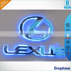 High Brightness Illuminated Metal Stainless Steel LED Alphabet Letters thumbnail-2