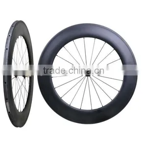 700C CARBON WHEELS 88MM TUBULAR, Professional Bike Wheels 3k Glossy Rim 88mm Tubular, Road Bicycle Wheelsets 88mm Tubular thumbnail-2