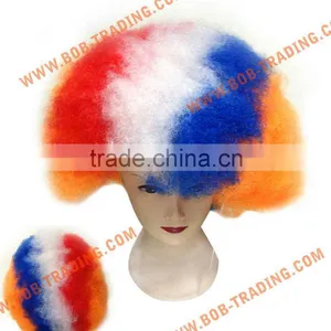 Bob Trading Best Service Football Fan Wig/hair Flag Football Fans Wig thumbnail-1
