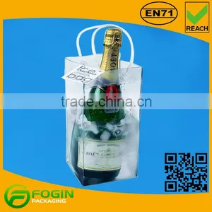 Clear Pvc Wine Cooler Bag With Handle thumbnail-1