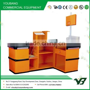 Hot Sell Good Cheap White Color Supermarket Checkout Counter for Sale (YB-H06) thumbnail-3