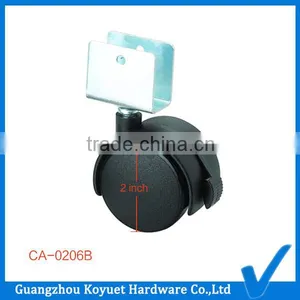 Locking 2 Inch PA High Quality Furniture Hardware Cabinet Caster Wheel thumbnail-1