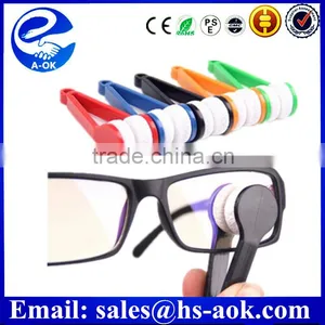 A-OK New Design Microfiber Glasses Cleaning Wipe Clip Keychain Quality Choice thumbnail-1