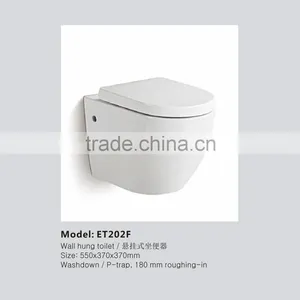 European Hot Sale Wall Hung Ceramic Toilet ET202F thumbnail-1