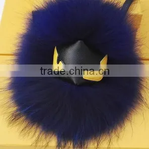 Top Quality Monster Keychain Fur Pom Pom Ball thumbnail-2