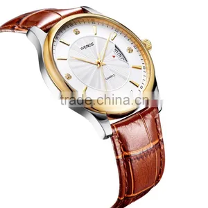 Most Popular China Online Shopping Women Leather Couple Lover Wrist Watch thumbnail-4