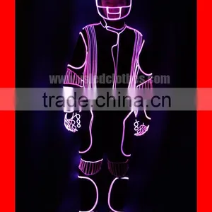 Wireless DMX512 Programmable Light Up LED Robot Outfit Suit thumbnail-6