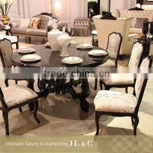 Marble Top Steel Frame Dining Table Set for Sale 2014 New Design AT00-14 From JL&C Furniture thumbnail-6