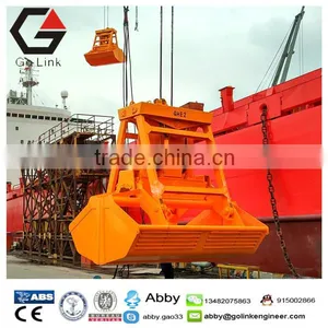 28t Single Rope Wireless Radio Remote Control Grab Bucket Clamshell Grab Bucket Marine Grab Bucket for Bulk Cargo Quality Choice thumbnail-6