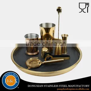 Hot Sale China Factory Supplier Gold Plated Bar Cocktail Bar Set Quality Choice thumbnail-1