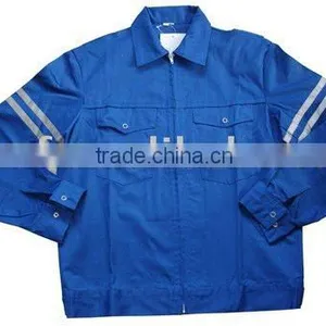 3M Reflective Stripe Blue Safety Coat/ Safety Jacket With Reflective Tap thumbnail-1