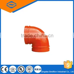 20% Discounted Grooved Fittings /ductile Iron Threaded 90degree Elbow thumbnail-1