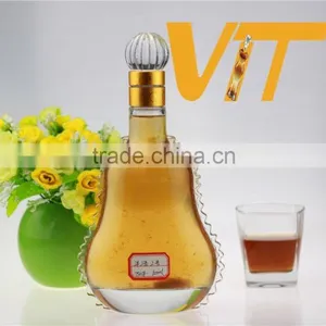 High Quality Glass Ethanol Bottle Screw Mouth Bottle Cucurbit Shape Bottle thumbnail-4