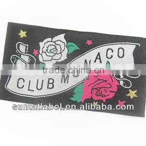Custom Fashion High Density Damask Woven Cloth Badges thumbnail-3