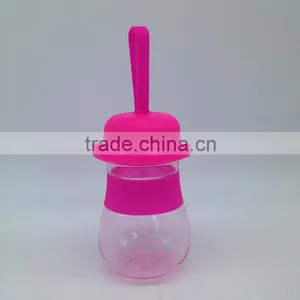 Novelty and Colorful Kids Water Bottles With Cup Shaped Lid thumbnail-4
