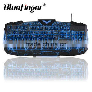 Popular USB Wired Backlit Keyboard With Cool Crack Parttern thumbnail-2