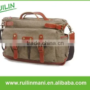 Kakhi Tote Vintage Travel Bag thumbnail-1