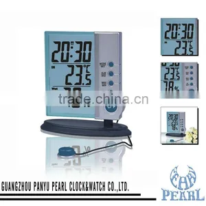 Pearl Digital Clock PM718 With Weather Station thumbnail-1