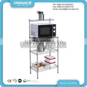 NSF Wire Chrome Stainless Steel Kitchen Storage Rack thumbnail-1