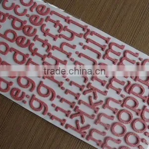 Colored Glitter Letter Number Stickers thumbnail-3