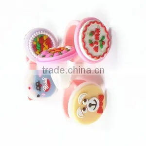Custom PVC Round Plastic Ring, Kids Finger Ring For Gift thumbnail-2