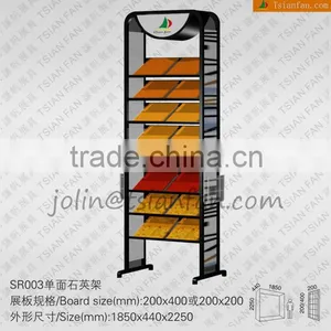 SR003 Metal Ceramic Stone Tile Display Rack/one Side Quartz Stone Display Rack thumbnail-1