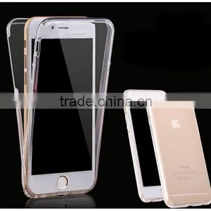 360 Degree Full Protective Cover TPU Back Cover Transparent Bumper Case for Apple Iphone 7 6 6s 6s Plus Pro 5 S 4 SE A C thumbnail-1