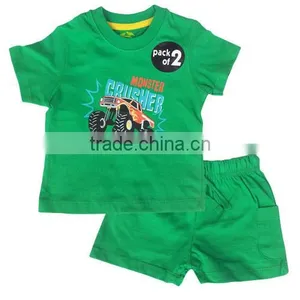 Children Printed T-Shirts-Short Set, Children Clothes Set thumbnail-1