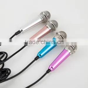 Factory Hot Sale Mini Hand Hold Colorful Mobile Phone Music Karaoke Microphone for Smartphone thumbnail-1