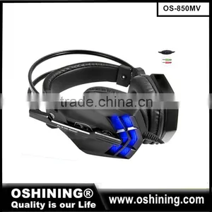 Lastest Fashion Design Adjustable Profession Big Earmuff Vibration Gaming Headset,heavy Bass Stereo Headphone for Gamer,xbox,ps4 thumbnail-2