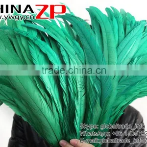 Leading Supplier CHINAZP Bulk Sale High Quality Colored Green Chicken Fully Dyed Roosters Feathers thumbnail-2