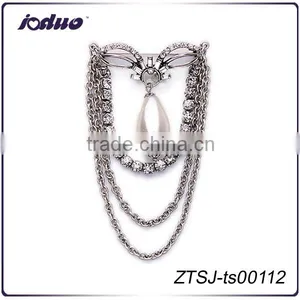 Fashion Elegant Pearl Design Multilayer Personality Brooch thumbnail-1