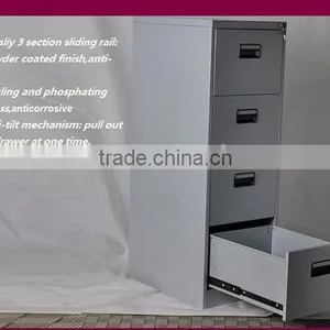 Commercial & Home Use Knock-down Office Steel 4 Drawer File Cabinet thumbnail-3