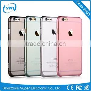 Black Flip PU Leather View Window Protector Phone Case for IPhone 6 6s 4.7 Inch thumbnail-1